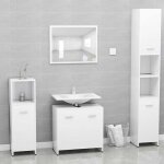 Lemon ensemble de meubles de salle de bain - uu - colonne de rangement - blanc - bois ding�nierie ccl14177694 ...