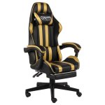 Lemon fauteuil de jeux vidéovidaxlchaise / siège gaming avec repose - pied noir et doré similicuir ccl70265540 ... Lemon fauteuil de jeux vidéovidaxlchaise / siège gaming avec repose - pied noir et doré similicuir ccl70265540 ...