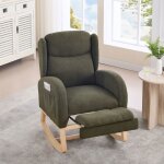 Lemonbest fauteuil à bascule confortable avec repose - jambes rétractable et poches latérales dossier ... Lemonbest fauteuil à bascule confortable avec repose - jambes rétractable et poches latérales dossier ...