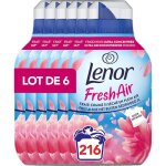 Lenor fresh air adoucissant jardins en fleurs216 lavages (6 x 36 lavages)fracheur ultra concentre