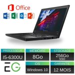 Lenovo thinkpad x270 - 12. 5 core i5 - 6300u 2. 4 ghz - 8 go ddr4 - 256 go ssd noir azerty