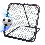 Leogreen filet de rebond de football ajustable angle réglables rebondeur pour football 100 x 100 cm Leogreen filet de rebond de football ajustable angle réglables rebondeur pour football 100 x 100 cm