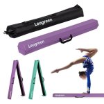 Leogreen poutre gymnastique pliable 270cm cuir de pu poutre d�quilibre equipement dentra�nement de gymnastique ...