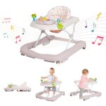 Leogreen trotteur pour b�b� 3 en 1 avec plateau dactivit�s musical amovible trotteur b�b� facilement ...