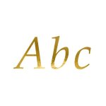 Lettre de transfert - partydeco - autocollants dor�s - 143 lettres - 28 caract�res