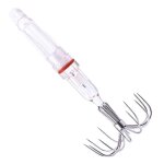 Leurres lumineux pour calamars appts de pche pour poulpes avec hameons pour eau douce et eau sale ...