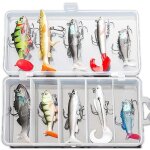 Leurre souple pour brochet truite barleurre truite avec des hame�ons aigus pointusleurre peche carnassier ...