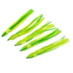 Leurre souple - gigicial - 12 cm - vert - lot de 5 - p�che en mer