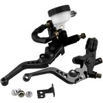 Levier dembrayage de frein de moto 7 / 8 kit de réservoir de maître - cylindre réglable universel noir ... Levier dembrayage de frein de moto 7 / 8 kit de réservoir de maître - cylindre réglable universel noir ...