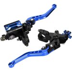 Leviers dembrayage de frein de moto universels 7 / 8in ensemble de poigne de leviers dembrayage de pompe ...