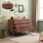 Commode 6 tiroirs - leww - meuble de rangement - armoire chambre - buffet salon - pour enfant / adulte ...