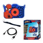 Lexibook - appareil photo pour enfant avec protection - 4 en 1 - spiderman - carte m�moire incluse