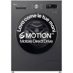 Lg f4nx1009nmb machine a laver 9kg chargeur frontal serie x1 classe a 1400 tours wifi 6 motion direct ...