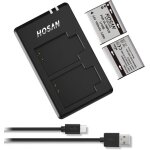 Li - 50b batterie de rechange 1050mah lot de 2 avec compatible pour olympus li - 50bpour pentax d - li92pour ...