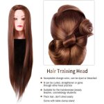 Tte dapprentissage lia - fibres synthtiques - cheveux pais - 24 pouces