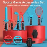 Lichifit - accessoire des jeux vid�o 10 en 1 compatible avec nintendo switch 1&2 (escrime tennis course ...