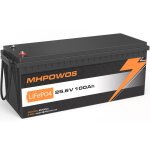Lifepo4 24v 100ah 2560wh 100a bms 15000 cycles rechargeable batterie lithium 100ah 24v pour camping - ...