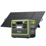 Fossibot f2400 generateur electrique portable + 400w solaire panneau 2048wh 4800w pic station electriquelifepo ...