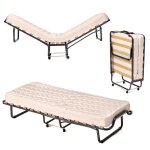Lifezeal lit pliant 80x200cm avec matelas et roulettes mousse à mémoire de forme fibre hypoallergénique ... Lifezeal lit pliant 80x200cm avec matelas et roulettes mousse à mémoire de forme fibre hypoallergénique ...