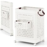 Lifezeal panier à linge pliable avec roulettes espace 75 l avec poignée plastique pour chambre salle ... Lifezeal panier à linge pliable avec roulettes espace 75 l avec poignée plastique pour chambre salle ...