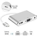 Lightning ? adaptateur av num�rique hdmi et vga & audio adaptateur iphone ipad - keeper