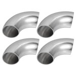Ligne dchappement x autohaux tube coude chappement 90 degrs diamtre extrieur 25 mm 4pcs