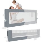 Liliin lit antichute 180 cm barri�re de lit barri�re de lit pour enfant pliable � 180 degr�s lit b�b� ...
