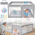 Liliin parc pour bb barrire de parc 127x127cm centre dactivits aire de jeux de scurit en maille ...