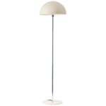 Lillian lampadaire 1l beige / chrome / travertin clair e27