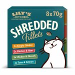 Lilys kitchen effilochs en bouillon recettes sans crales pour chat - mulitpack 8x70g (lot de 4)