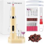 Lime a ongle electrique ponceuse pour professionnel nail drill manucure set pedicure sans fil semi permanent ...