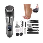 Lime pied électrique rechargeable ponceuse pédicure étanche 2 vitesses kit callosités pieds - noir Lime pied électrique rechargeable ponceuse pédicure étanche 2 vitesses kit callosités pieds - noir