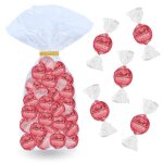 Lindt assortiment de 40 bouches lindor au chocolat blanc fraise 500 g de chocolats  partager entre ...