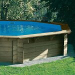 Liner piscine hors sol bois - oogarden - pi002 nosy be - 2018 octo 4230 x 1147 - 75 / 100 - bleu