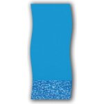 Liner swirl - swirl - modle swirl - piscine hors - sol ovale - finition overlap - hauteur bassin de ...