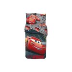 Linge de lit disney cars ultra - confortable - housse de couette 140x200 cm avec taie doreiller 65x65 ...