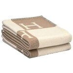 Linge de lit en laine naturelle - couverture douce 140x170cm parfaite pour canap pique - nique et cadeau. ...