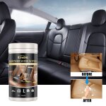 Lingettes de nettoyage pour cuir canap en cuir sige de voiture chaussures anti - fissuration dcoloration ...