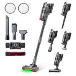 Linkifly - a11 aspirateur balai sans fil puissant 48kpa et 60 min / cyclonique / anti - enchevtrement ...