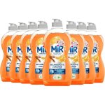 Liquide vaisselle - mir - lot de 8 - bicarbonate & orange - 450ml