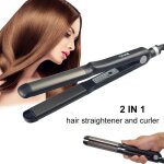 Lisseur boucleur cheveux 2 en 1 lisseur cheveux professionnel fer � lisser et boucler 2 en 1 lisseur ...