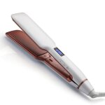 Lisseur cheveux plaque large 55mm professionnel plaques en titane avec ions n�gatifs chauffage rapide ...