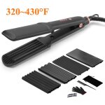 Lisseur  cheveux professionnel en cramique - convient aux cheveux humides et secs - chauffage rapide ...