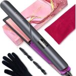 Lisseur cheveux professionnel fer a lisser: fer à lisser et boucler 2 en 1 - titanium - céramique - 12 ... Lisseur cheveux professionnel fer a lisser: fer à lisser et boucler 2 en 1 - titanium - céramique - 12 ...