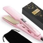 Lisseur cheveux professionnel fer  lisser kipozi anti frisottis titane plaques en cramique extra larges ...