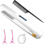 Lisseur cheveux sans fil2 in 1 fer � lisser et boucleur rechargeable avec c�ramique professionnelmini ...