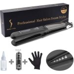 Lisseur cheveux vapeur fer à lisser / boucler professionnel plaque en céramique - avec ecran lcd 6 température ... Lisseur cheveux vapeur fer à lisser / boucler professionnel plaque en céramique - avec ecran lcd 6 température ...