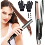 Lisseur cheveuxfer a lisser � double usagelisseur boucleur cheveux 2 en 1 avec ecran lcdoutil de coiffure ...