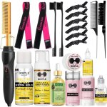 Lisseur �lectrique professionnel � temp�rature r�glable comprenant colle pour perruque produits coiffants ...