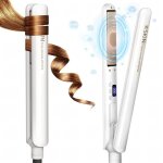 Lisseur ionique professionnel 2 en1 - lisseur de voyage avec boucles lissage - revtement turmal - cramique ...